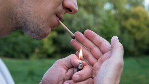 smoking moldy weed